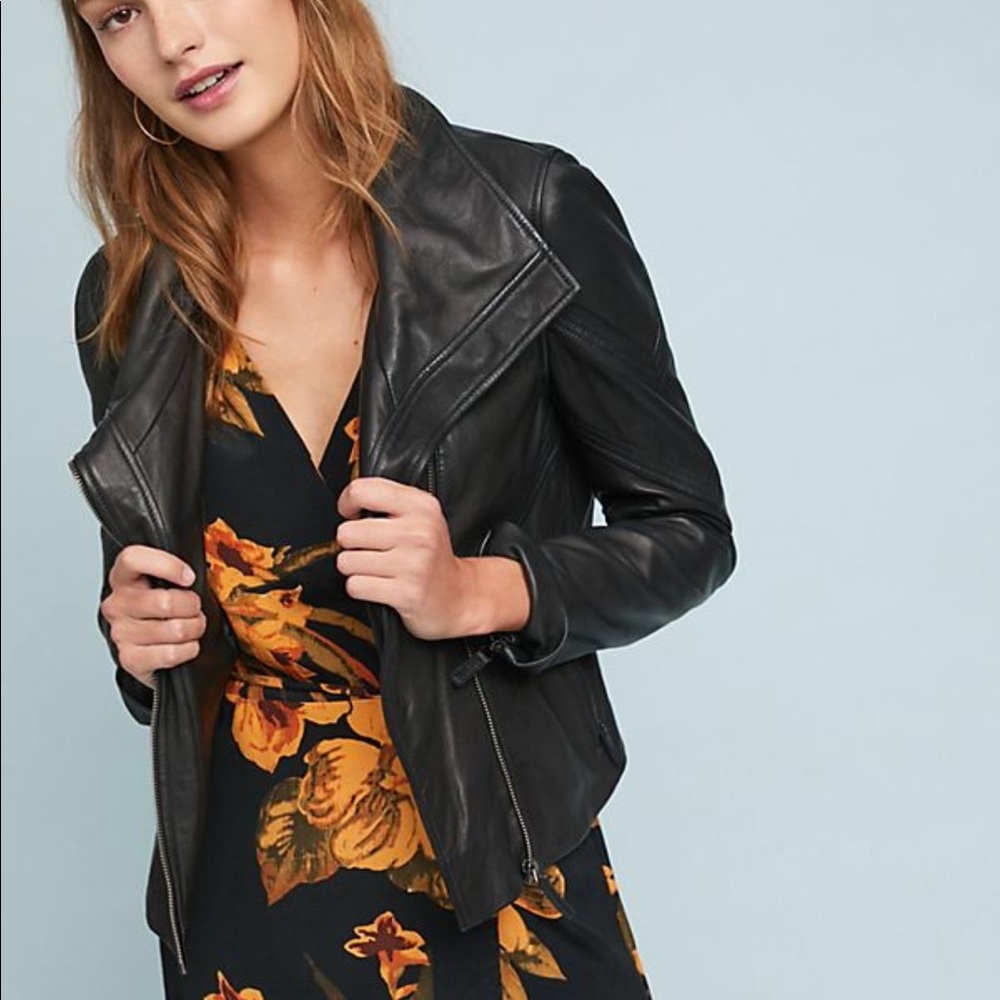 Bagatelle Leather Black Moto Jacket